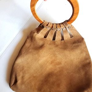 Tan  Genuine Leather Medium Tote
